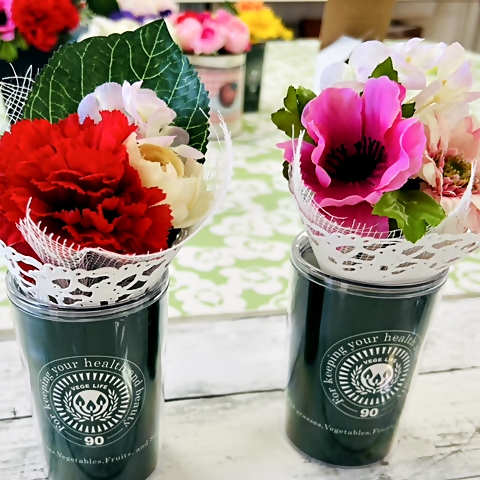 花束カップ 門真市子どもLOBBY, flower cup in KADOMA city kodomo-lobby event